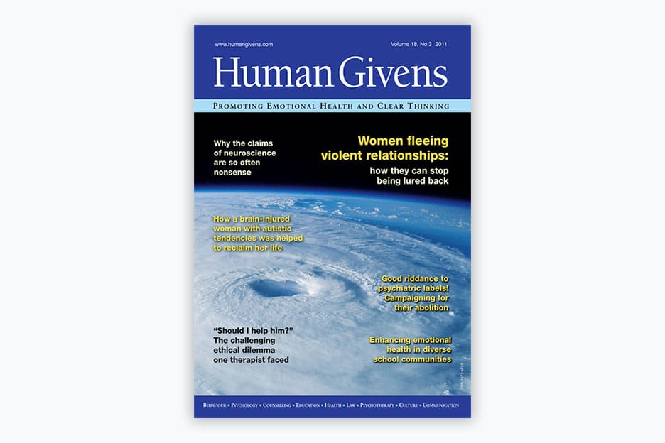 Human Givens Journal - Volume 18, No 3, 2011