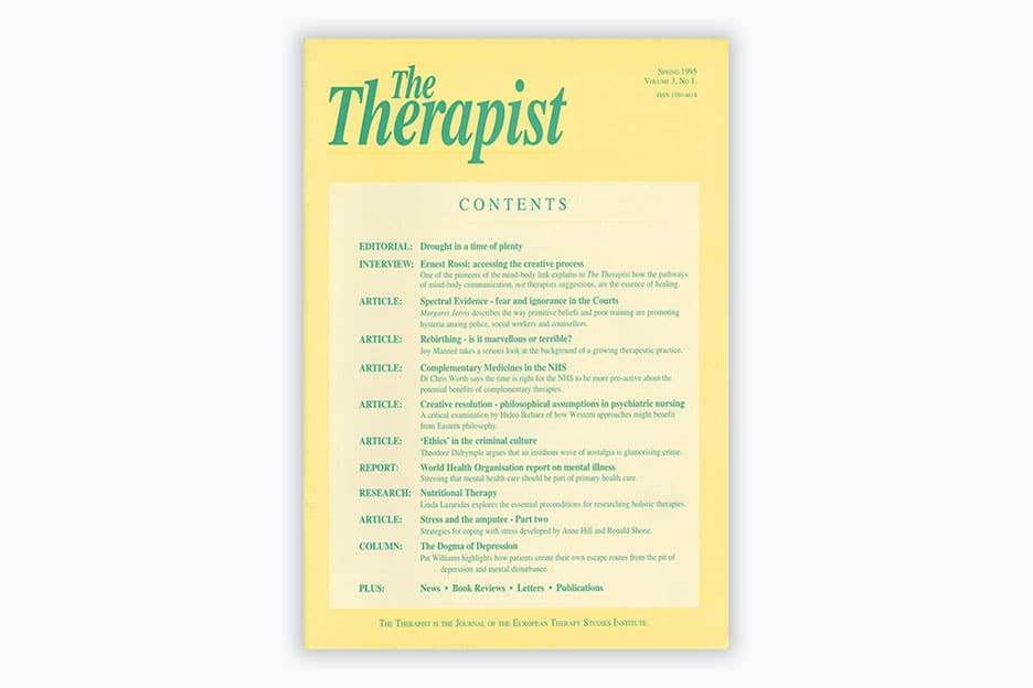 The Therapist - Volume 3, No 1 (1995)