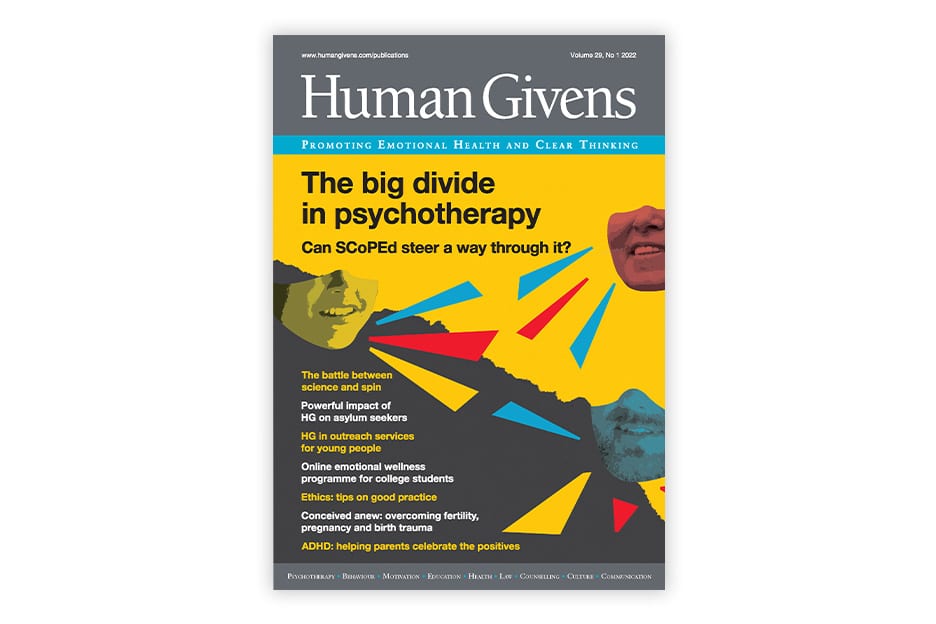 Image of Human Givens Journal Vol 29 no1